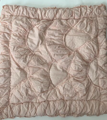 Pottery Barn PB Teen EMILY & MERITT Parisian Petticoat Euro Sham Blush Flaw - Fresh Stock Dated December 2025