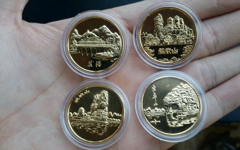 ShangHai Mint Gilt brass GUILIN Scenery Coin medal set - Fresh Stock Dated February 2026