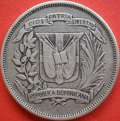 DOMINICAN REPUBLIC ½ PESO 1959 SILVER Dominicana Dominikanische Dominicaine Dom - Fresh Stock Dated February 2026