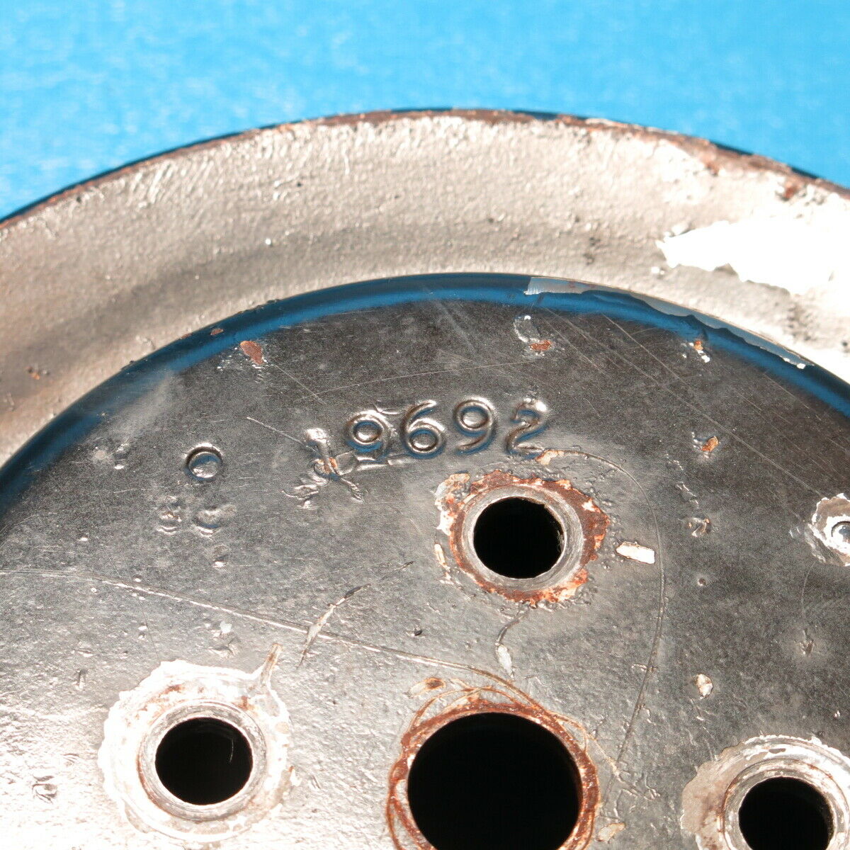 Genuine Mercruiser Steel 3-Groove Water Pump Pulley 19692-T Bravo 7.4L 5.7L - Fresh Stock Dated February 2026