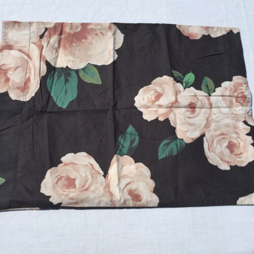 Pillowcase Standard Emily & Meritt Pottery Barn Teen Bed of Roses Black Floral - Fresh Stock Dated December 2025