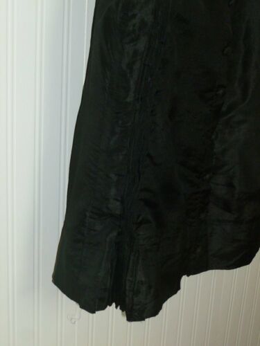 Antique Shimmery Jet black Skirt 1900s Victorian Edwardian Steamounk-Mourning - Fresh Stock Dated February 2026