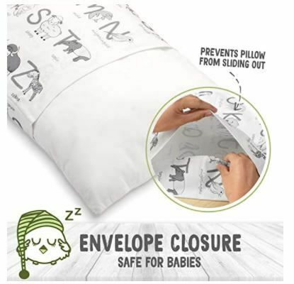 Toddler Pillowcase For 13x18 Pillow - Organic Toddler Pillow Case for Girl & Boy - Fresh Stock Dated December 2025