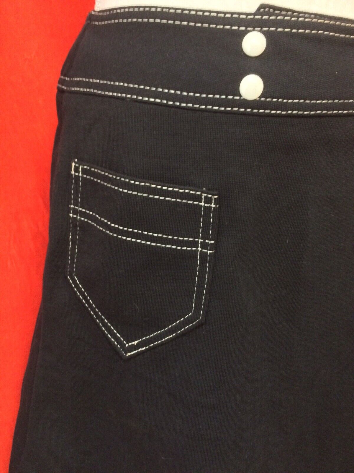 Vintage 70s White Stag a-line mini skirt topstitch wrap black small - Fresh Stock Dated February 2026