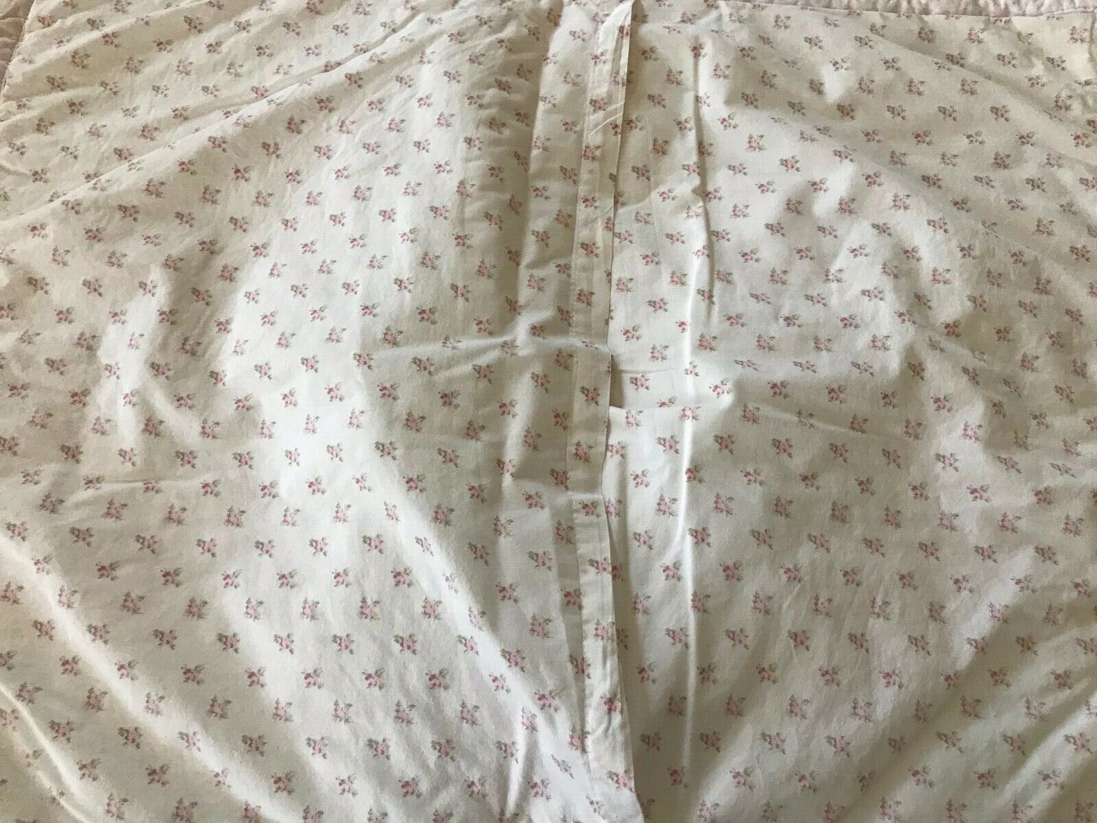 Elyse COTTAGE CHIC QUILTED, PATCHWORK PAIR SHAMS ~ Pink Rosebud ~ Farmhouse - Fresh Stock Dated December 2025