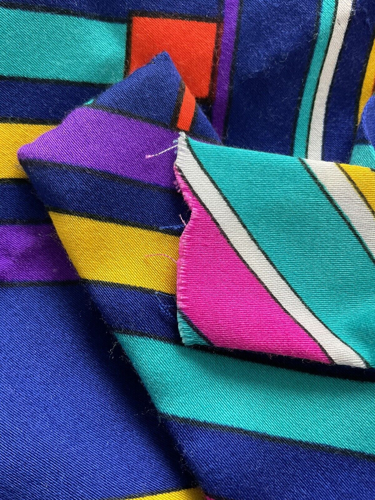 Vintage Alice of California Wraparound Skirt Psychedelic Geometric￼￼￼ - Fresh Stock Dated March 2026