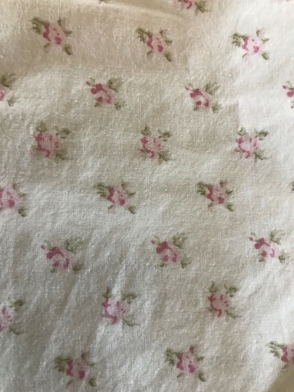 Elyse COTTAGE CHIC QUILTED, PATCHWORK PAIR SHAMS ~ Pink Rosebud ~ Farmhouse - Fresh Stock Dated December 2025