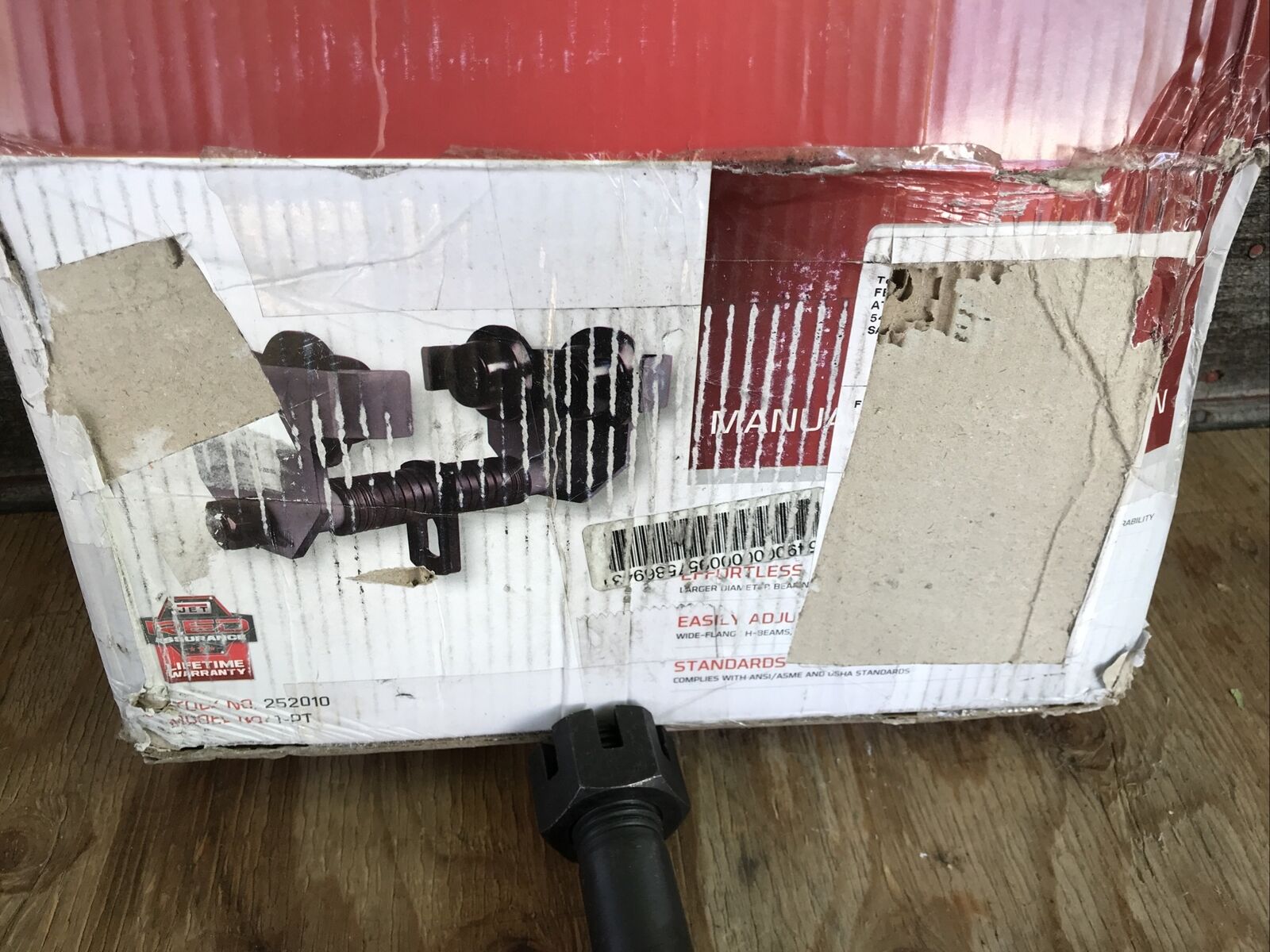 Jet Industries Pt Series Plain Trolley, 1 Ton, 3 - 8 Beam Width 252010 - Fresh Stock Dated December 2025