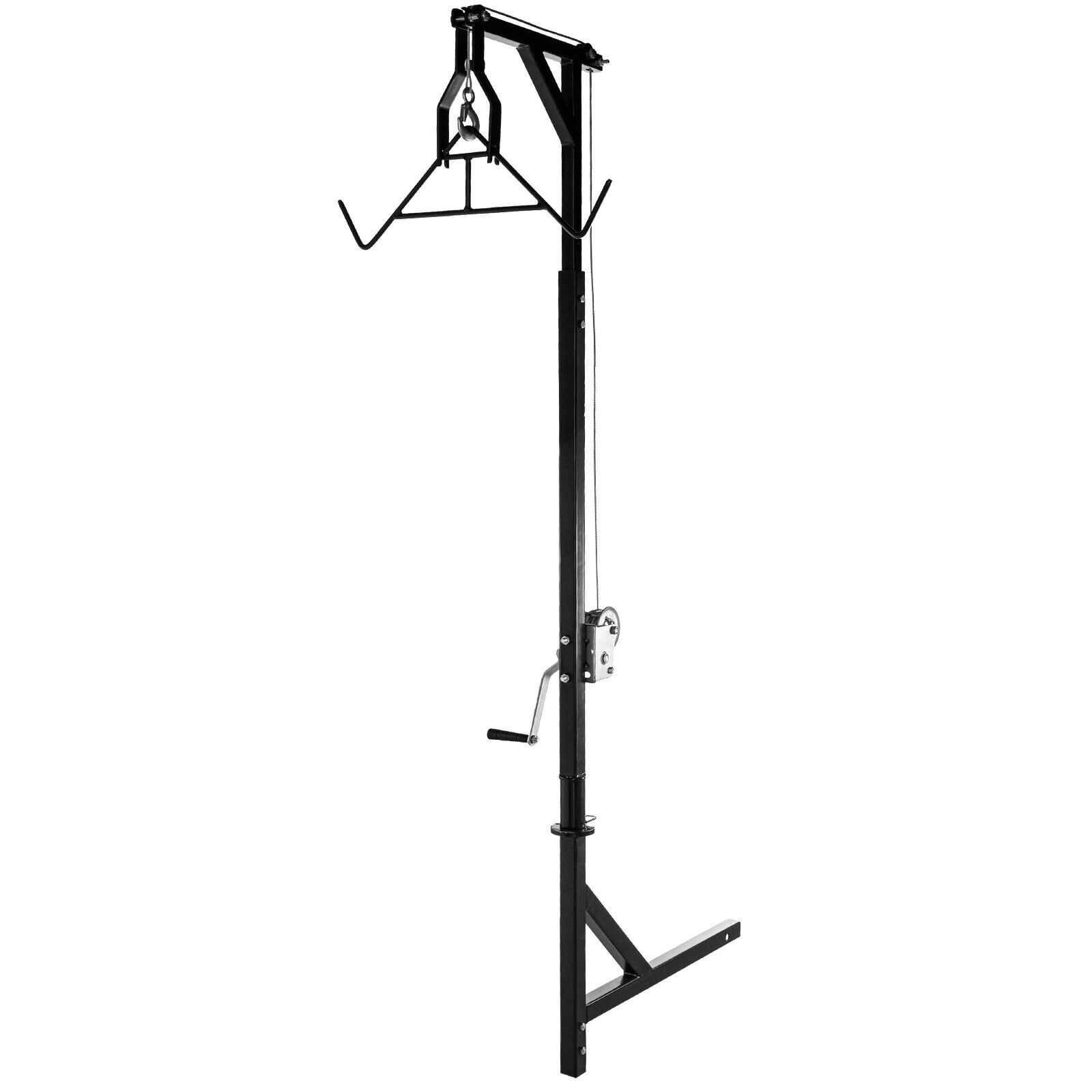 VEVOR Hitch Mounted Deer Hoist Hitch Game Hoist 400lbs Winch Lift w/ Gambrel - Fresh Stock Dated February 2026