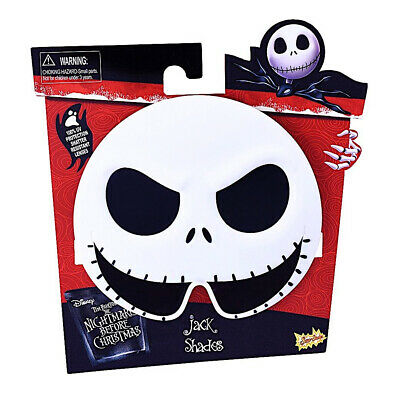Jack Skellington Nightmare Before Christmas Sunstache Sunglasses Costume Gift - Fresh Stock Dated February 2026