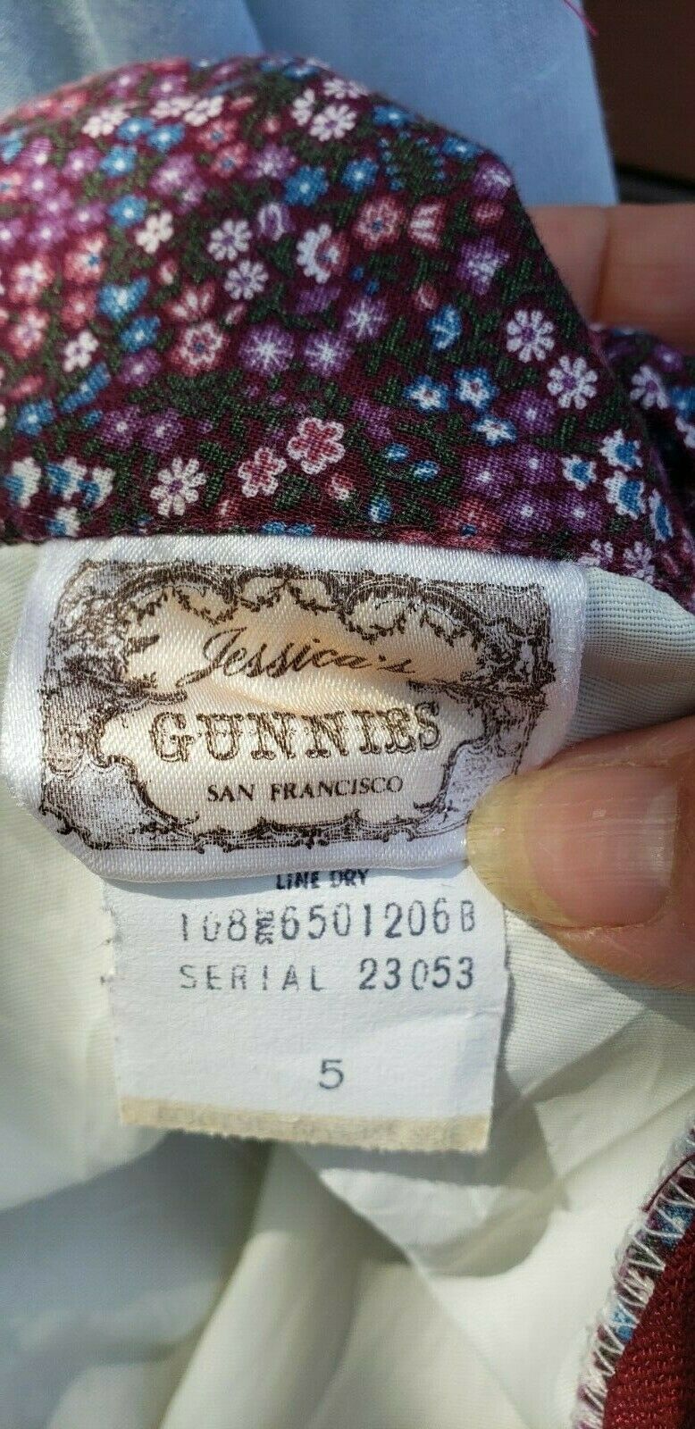 Vintage 80s Jessica's Gunnies Gunne Sax  Prairie Floral Calico Lace Midi Skirt - Fresh Stock Dated February 2026
