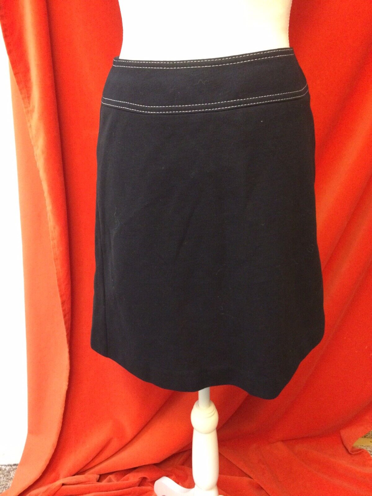 Vintage 70s White Stag a-line mini skirt topstitch wrap black small - Fresh Stock Dated February 2026