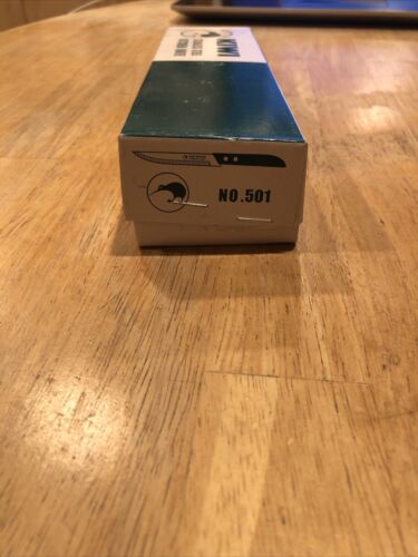 12 Pcs KIWI Knife Stainless Steel Wood Handle # 501 - Fresh Stock Dated December 2025