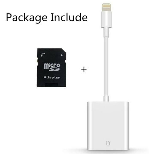 Camera SD Card Reader Adapter Cable for iPhone 8 Plus 6S Apple iPad Pro Air Mini - Fresh Stock Dated December 2025