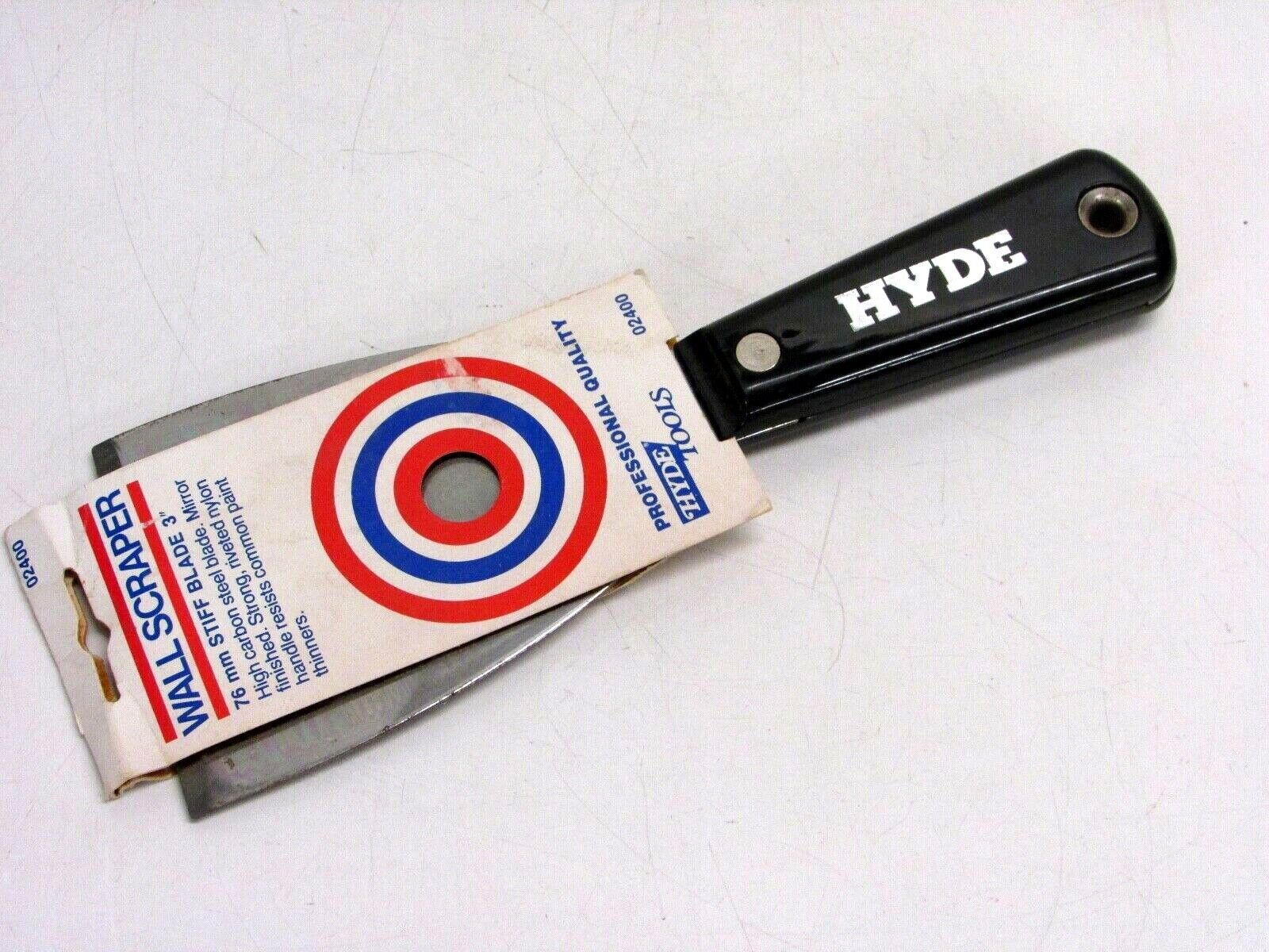 VINTAGE HYDE STIFF BLADE SCRAPER #02400, WALL SCRAPER - Fresh Stock Dated February 2026