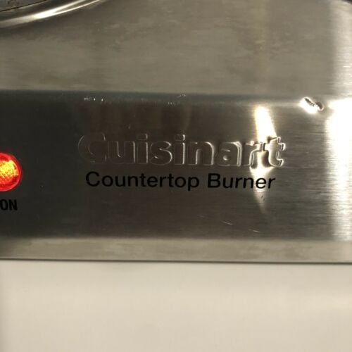 Cuisinart CB-60 Cast-Iron Double Burner, Heavy Duty, Silver - IT WORKS! - Fresh Stock Dated December 2025