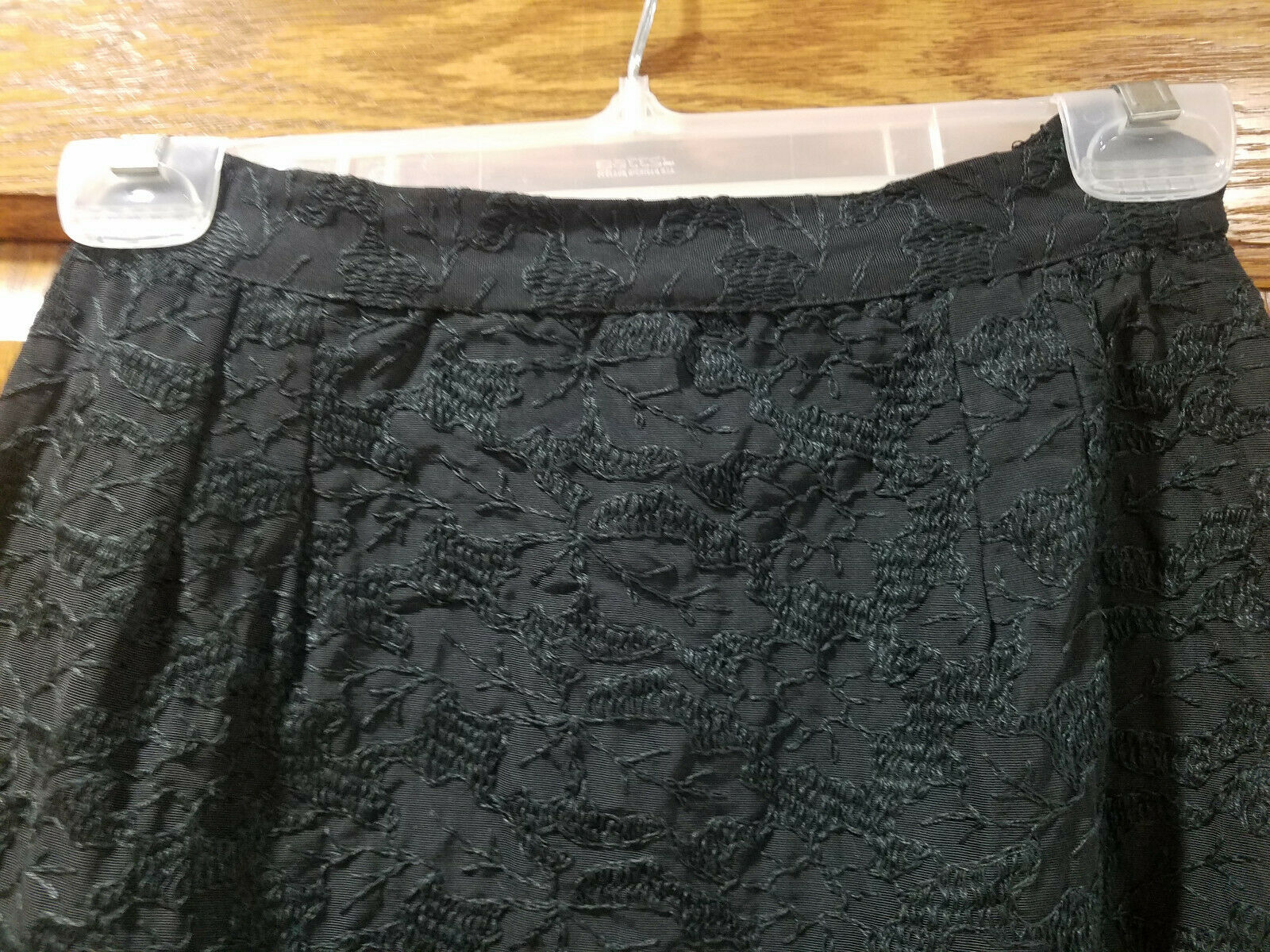 Vtg Black Embroidered Skirt by Smart Set - Fresh Stock Dated February 2026