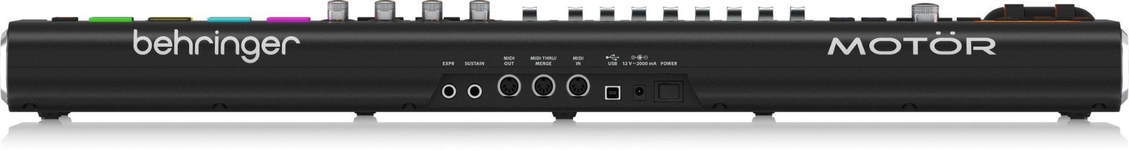 Behringer MOTOR 49 49-Key USB/MIDI Controller Keyboard w/ Touch-Sensitive Pads - Fresh Stock Dated February 2026