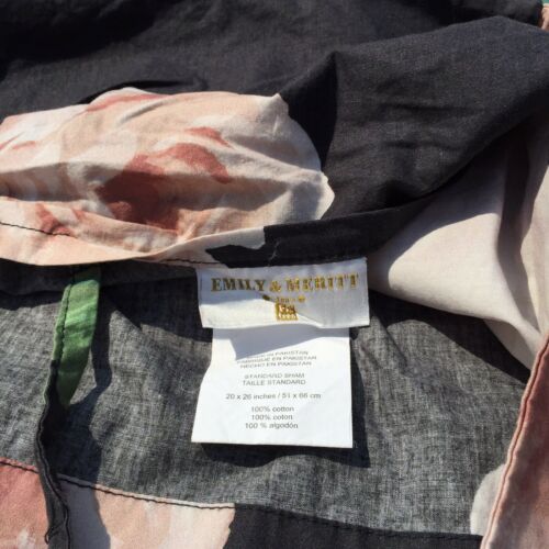 Pillowcase Standard Emily & Meritt Pottery Barn Teen Bed of Roses Black Floral - Fresh Stock Dated December 2025