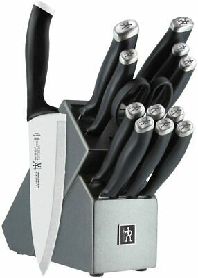 HENCKELS H13581-000 Silvercap Knife Block Set 14 Piece Black - Fresh Stock Dated December 2025
