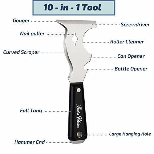 10 in 1 Paint Scraper for Wood, Painters Knife, Painting, Spackle Tool - Fresh Stock Dated February 2026