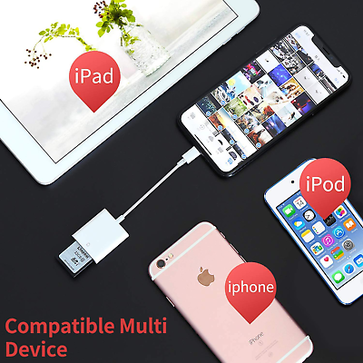 Apple MFi Certified Lightning to SD Card Camera Reader for iPhone iPad, Veetone - Fresh Stock Dated February 2026