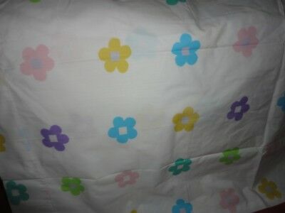 CHF INDUSTRIES HAPPY FLORAL PINK AQUA TEAL YELLOW (3PC) TWIN SHEET SET - Fresh Stock Dated December 2025