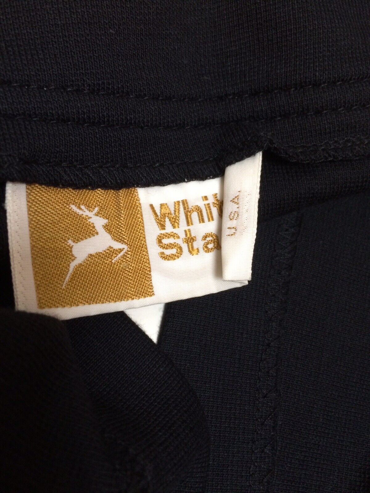 Vintage 70s White Stag a-line mini skirt topstitch wrap black small - Fresh Stock Dated February 2026