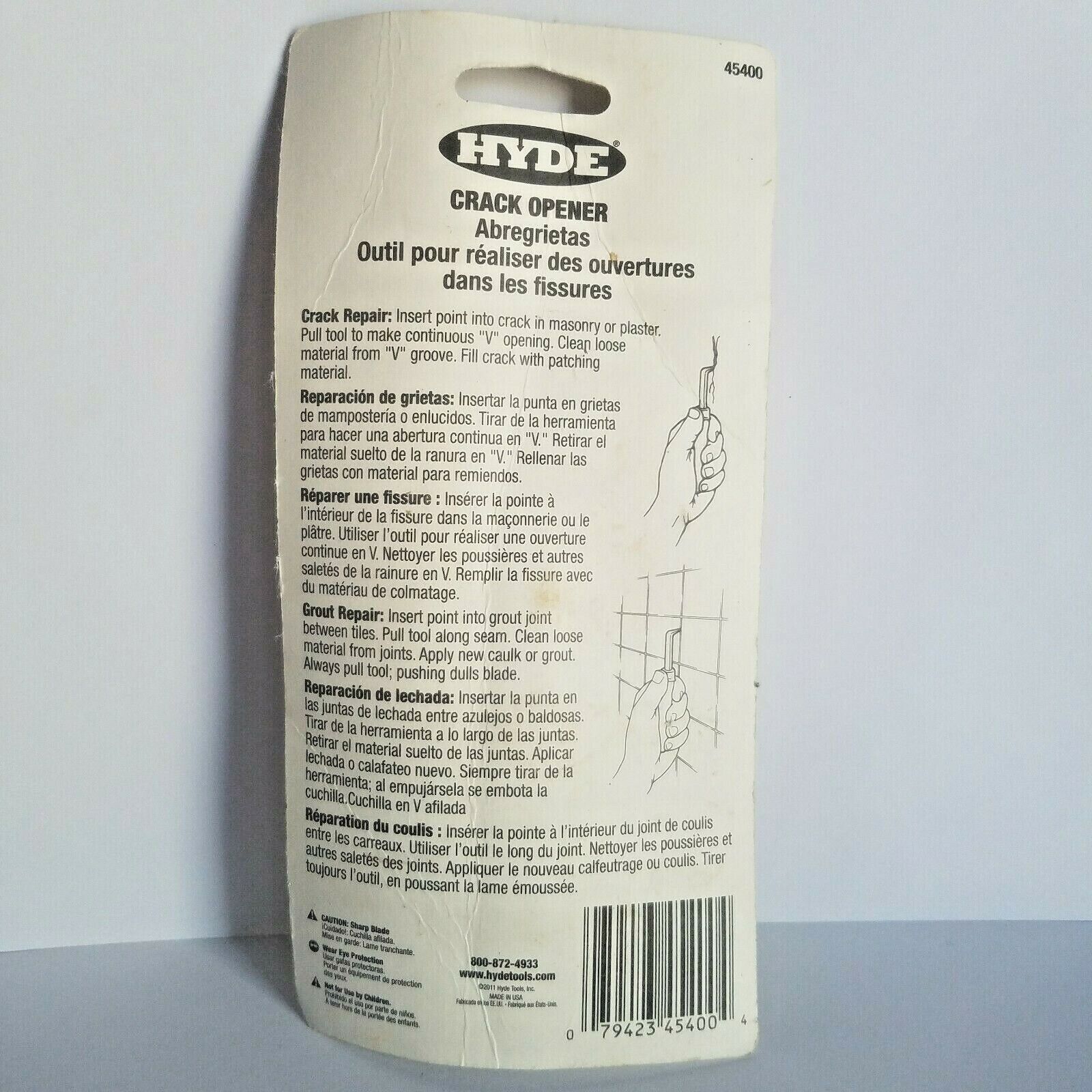 Hyde 6-In. Carbon Steel Hardwood Crack Opener - Fresh Stock Dated February 2026