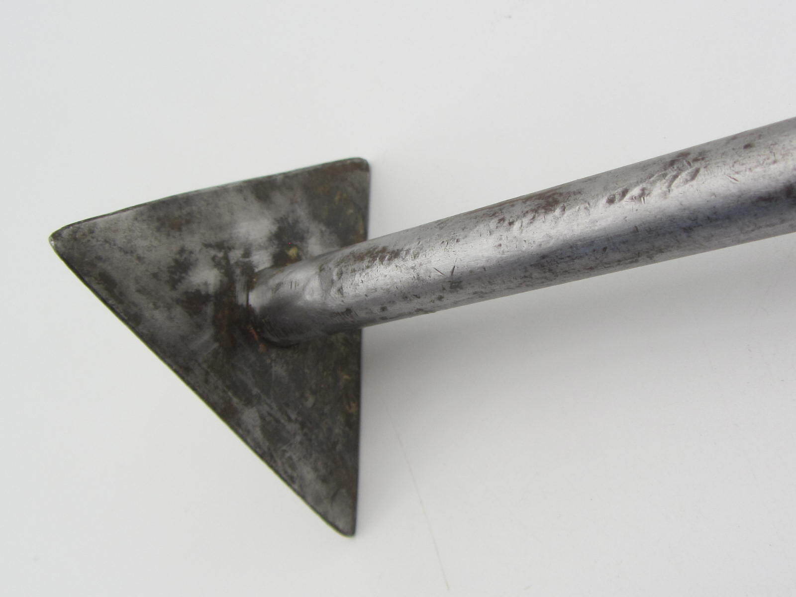 Vintage Triangular Paint Scraper Wood Handle 8.5