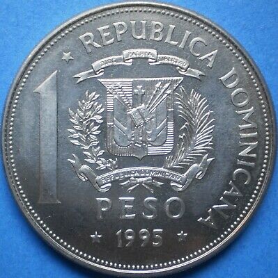 DOMINICAN REPUBLIC 1 PESO 1995 Dominicana Dominikanische Dominicaine Domenicana - Fresh Stock Dated December 2025