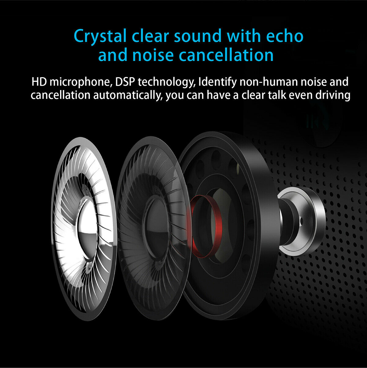 Bluetooth Audio Receiver Car Kit Bluetooth 5.0 Handsfree Sun Visor Wireless Spea - Fresh Stock Dated February 2026