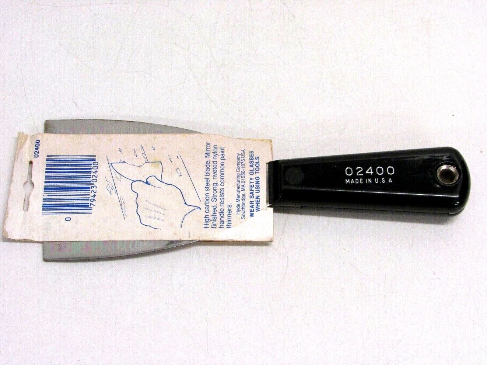 VINTAGE HYDE STIFF BLADE SCRAPER #02400, WALL SCRAPER - Fresh Stock Dated February 2026