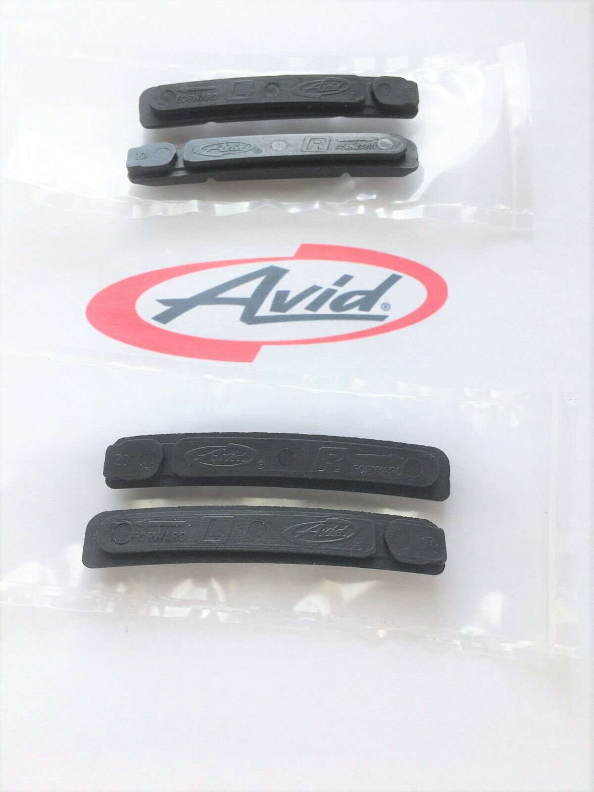 Avid Rim Wrangler V Brake Cartridge Brake Pads (4) New MTN Shimano Compatible - Fresh Stock Dated February 2026