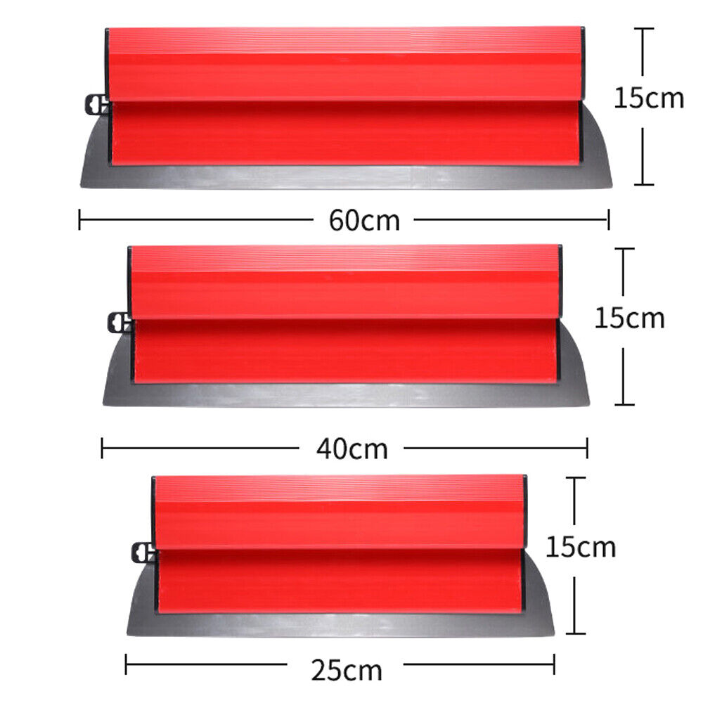 25/40/60CM Drywall Skimming Blade Stainless Steel Smoothing Wall Plastering Tool - Fresh Stock Dated February 2026