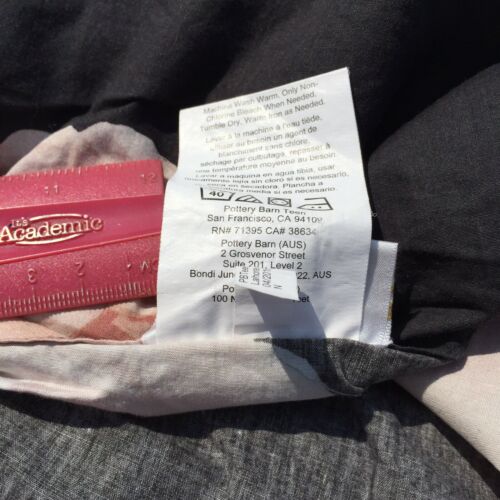 Pillowcase Standard Emily & Meritt Pottery Barn Teen Bed of Roses Black Floral - Fresh Stock Dated December 2025