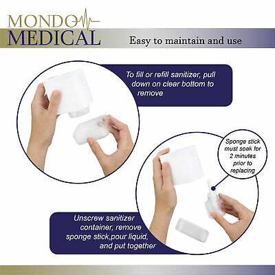 MonMed Automatic Hand Sanitizer Dispenser Spray White Pump Cordless Mist - Fresh Stock Dated December 2025