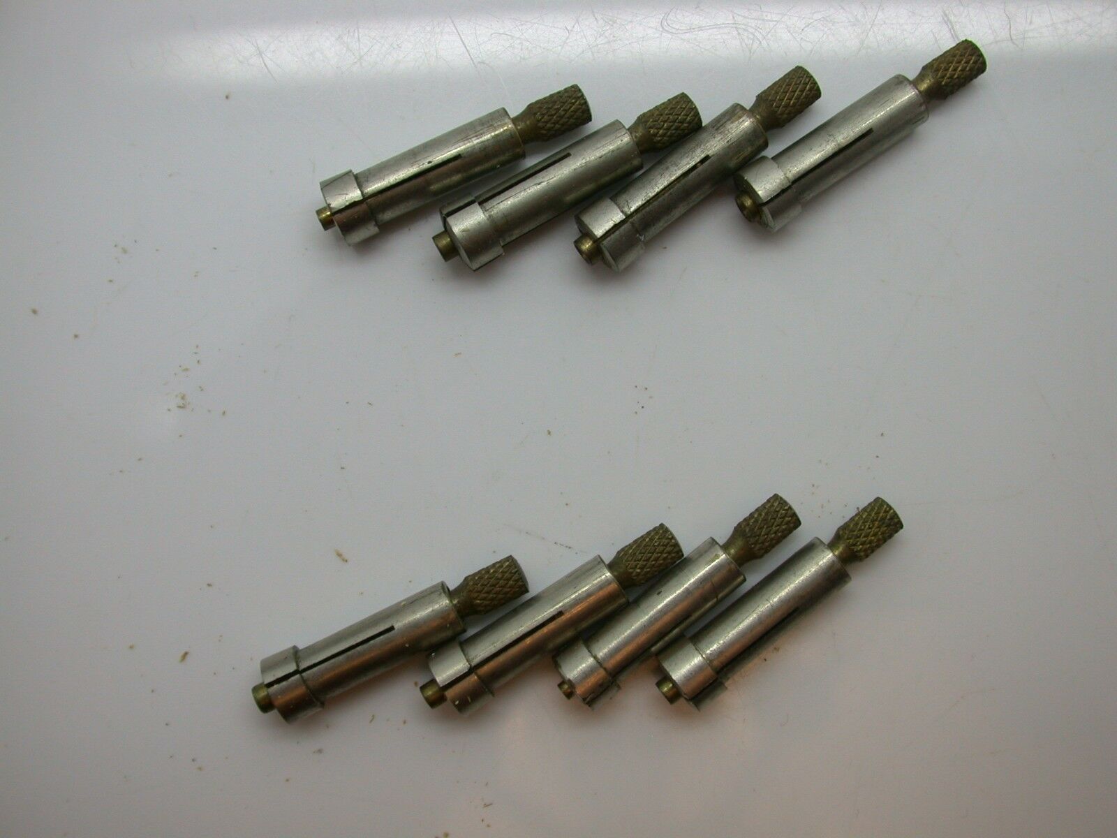 Watchmakers Vintage Set of 8 Jewel Chucks in Nice Original Wood Case - 1EE - Fresh Stock Dated February 2026