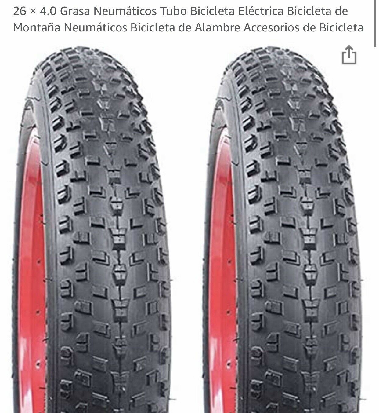 FAT TIRE 26 x 4.0 / for Electric Bicycle / Mountain Bike / Beach bike 26x4.0 - Fresh Stock Dated February 2026