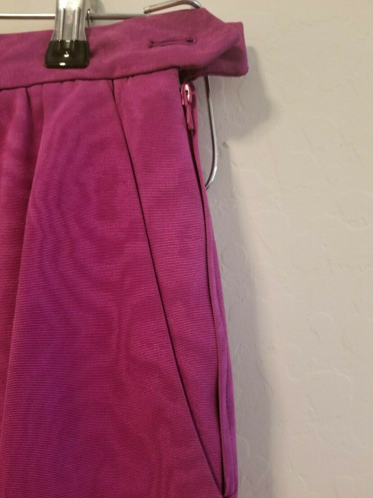 Vintage YVES SAINT LAURENT RIVE GAUCHE Fushia Hot Pink Skirt Sz 36 Mini - Fresh Stock Dated March 2026