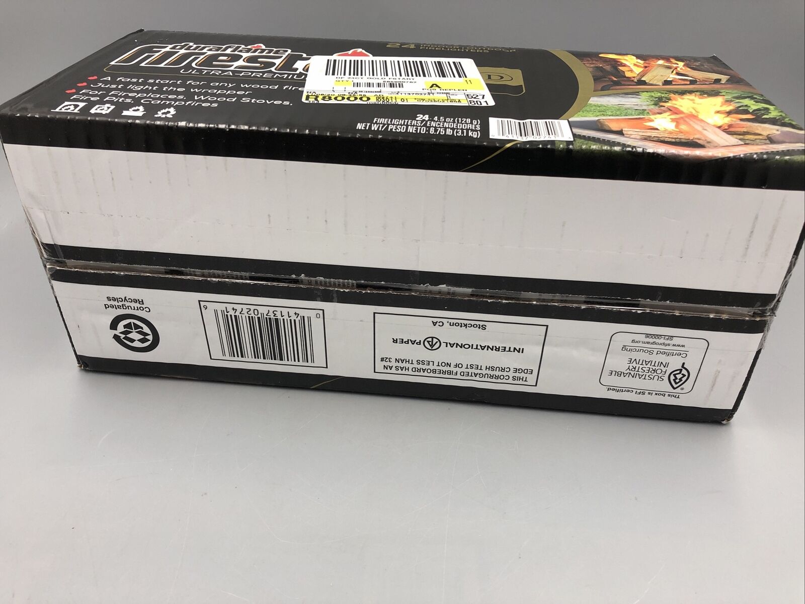 Fire Logs Duraflame Firestart Gold Ultra Premium 24-Pk Indoor/Outdoor - New! - Fresh Stock Dated December 2025