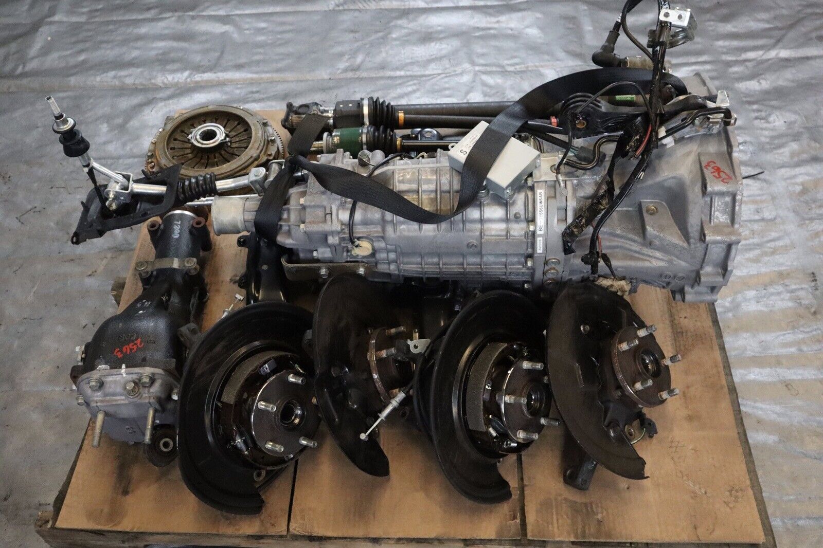 2020 SUBARU WRX STI SEDAN EJ257 OEM 6SPD MANUAL TRANSMISSION SWAP 26,171 #2563 - Fresh Stock Dated February 2026
