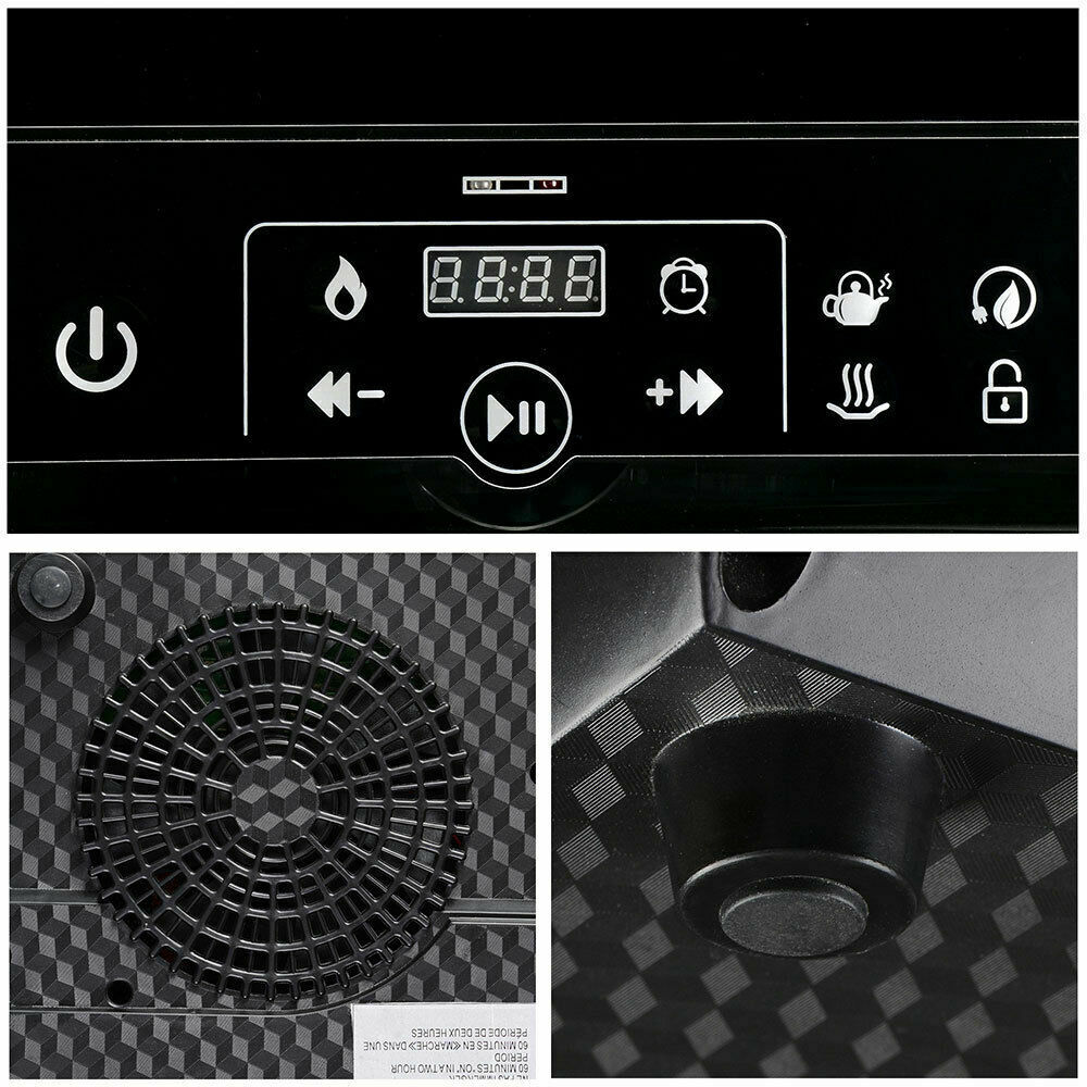 1800W Electric Single Induction Cooker Portable Burner Cooktop Digital Hot Plate - Fresh Stock Dated December 2025