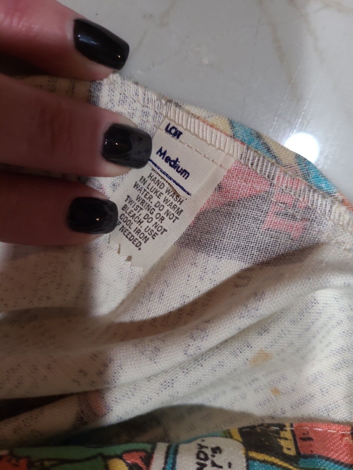 Vintage Little Orphan Annie Comic strip skirt Katasha's Unusuals Wrap Skirt M - Fresh Stock Dated March 2026