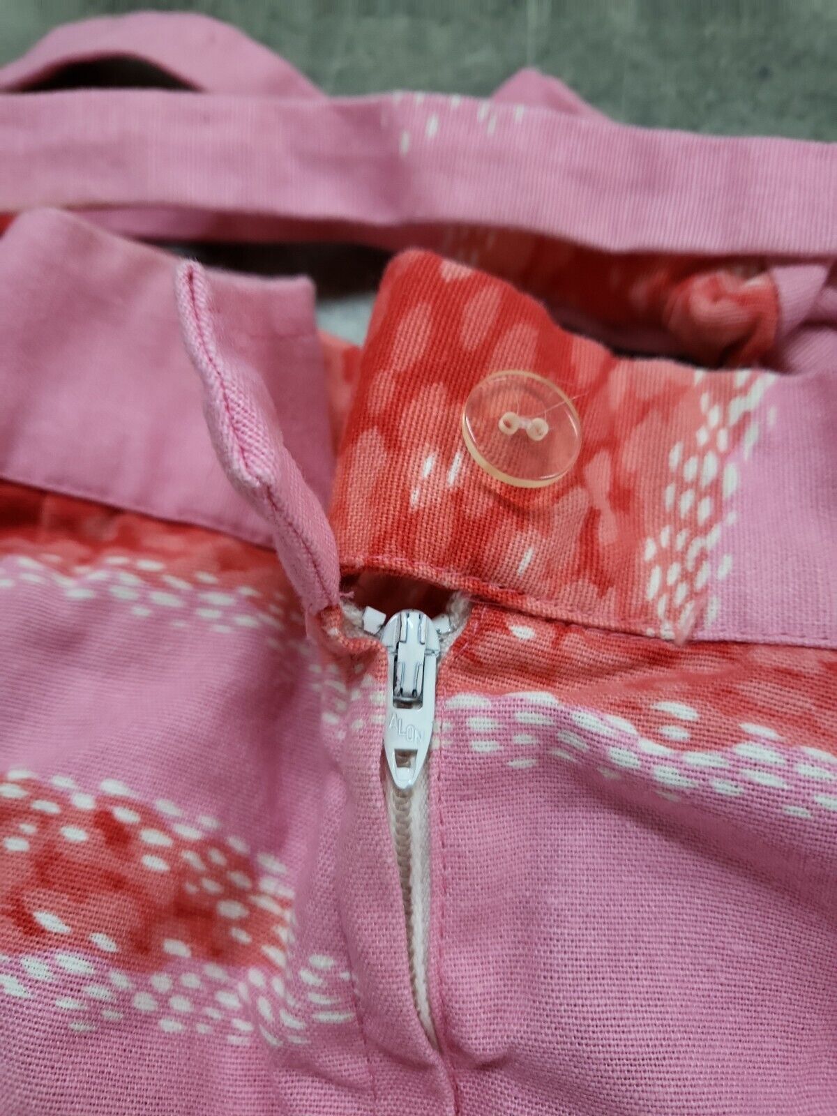 Vintage 70s Malia Honolulu Pink Birds Skirt With Belt M - Fresh Stock Dated March 2026