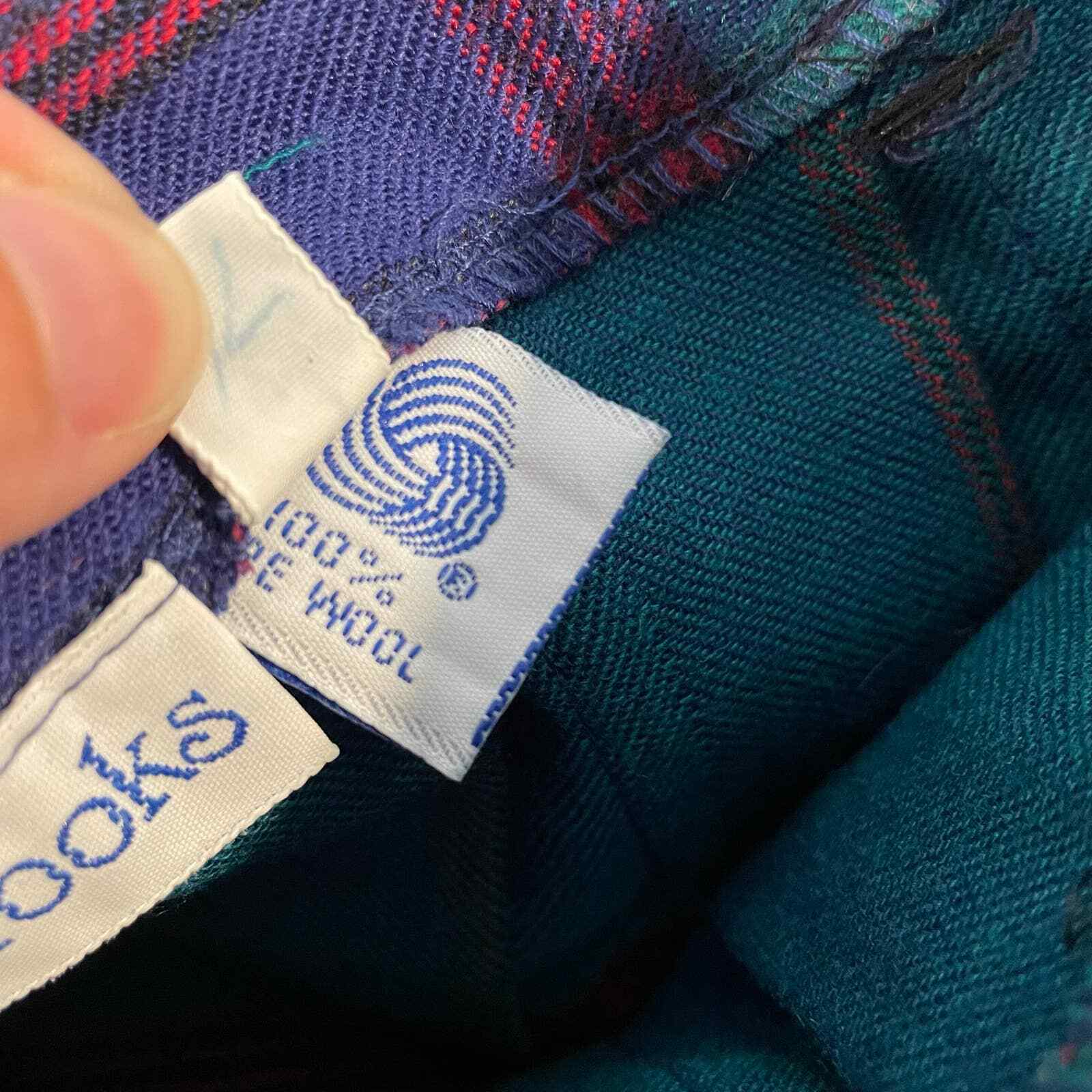 David Brooks Vintage Wool Plaid Midi Skirt Women's Size 10 Preppy Secretary - Fresh Stock Dated March 2026