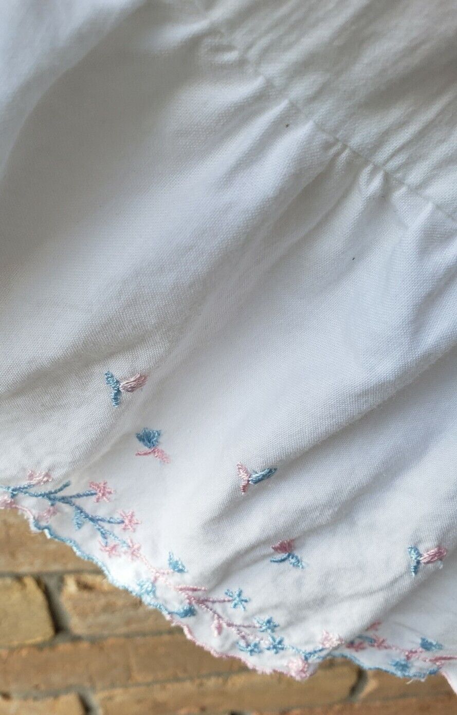 VTG 70s White Cotton Ruffle Prairie Skirt Sz M Cottagecore You Babes USA STAINS - Fresh Stock Dated March 2026