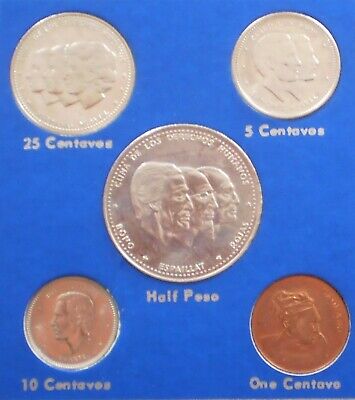 DOMINICAN REPUBLIC ½ PESO thru CENTAVO 1986 Dominicana Dominikanische Domenicana - Fresh Stock Dated February 2026