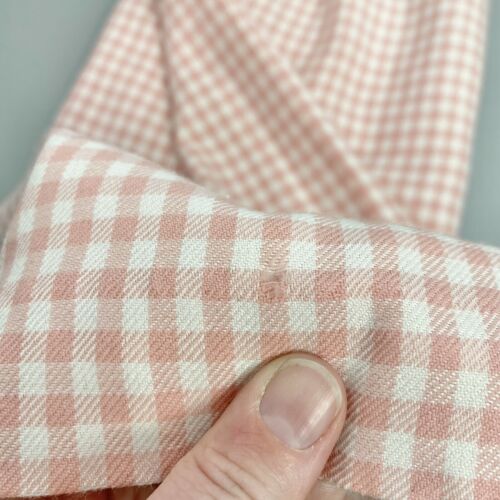 Vintage 70s 80s skirt pink white check midi straight pencil pockets Basque waist - Fresh Stock Dated February 2026