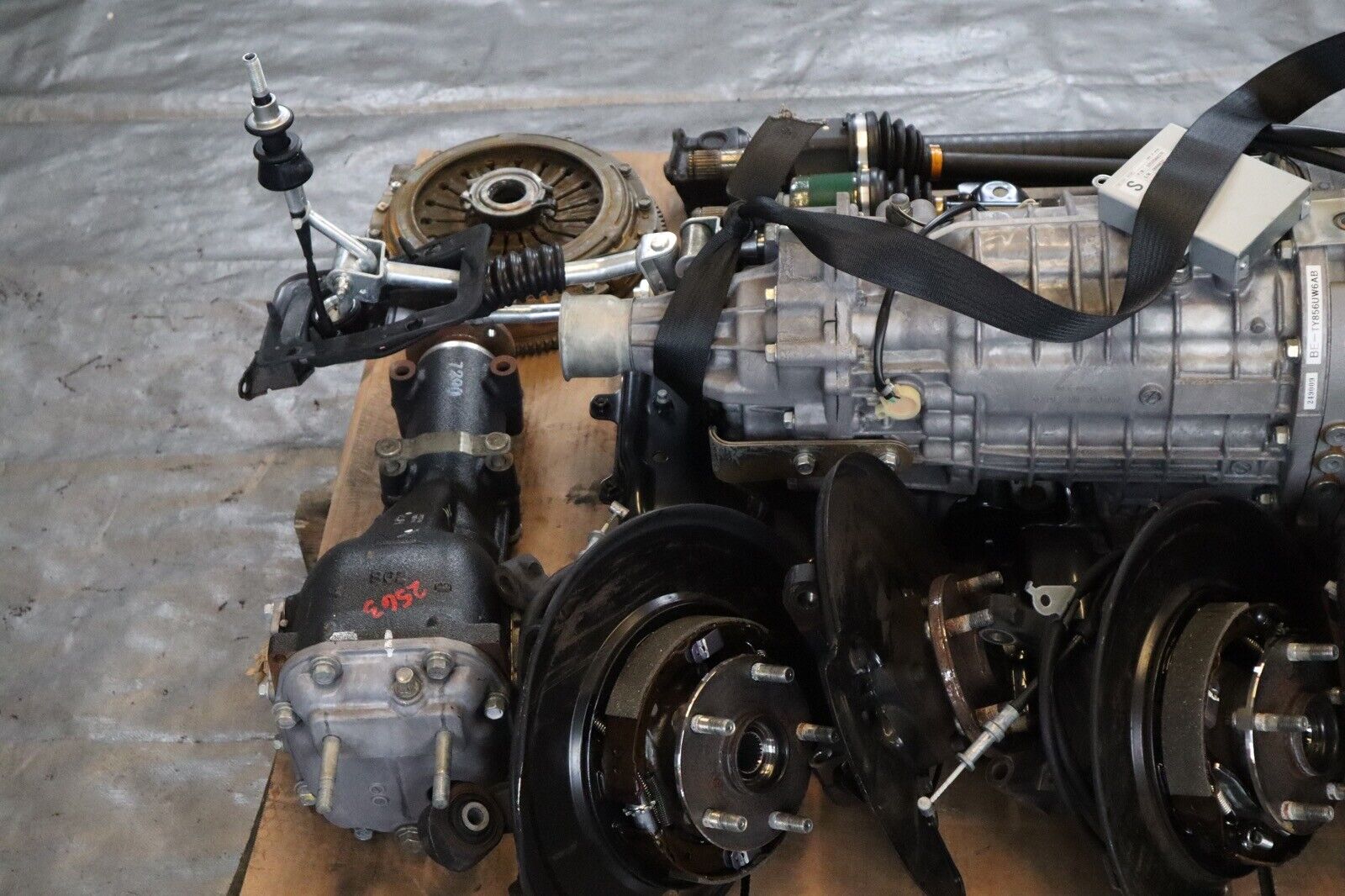 2020 SUBARU WRX STI SEDAN EJ257 OEM 6SPD MANUAL TRANSMISSION SWAP 26,171 #2563 - Fresh Stock Dated February 2026